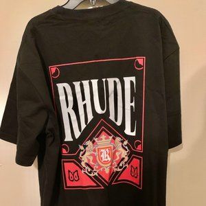 Rhude Black Graphic T-Shirt